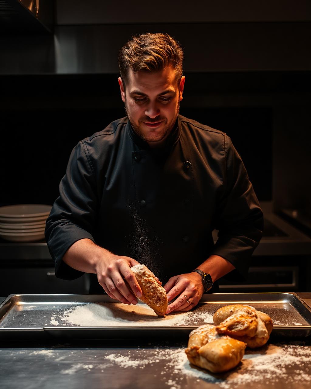 Head chef at the pass